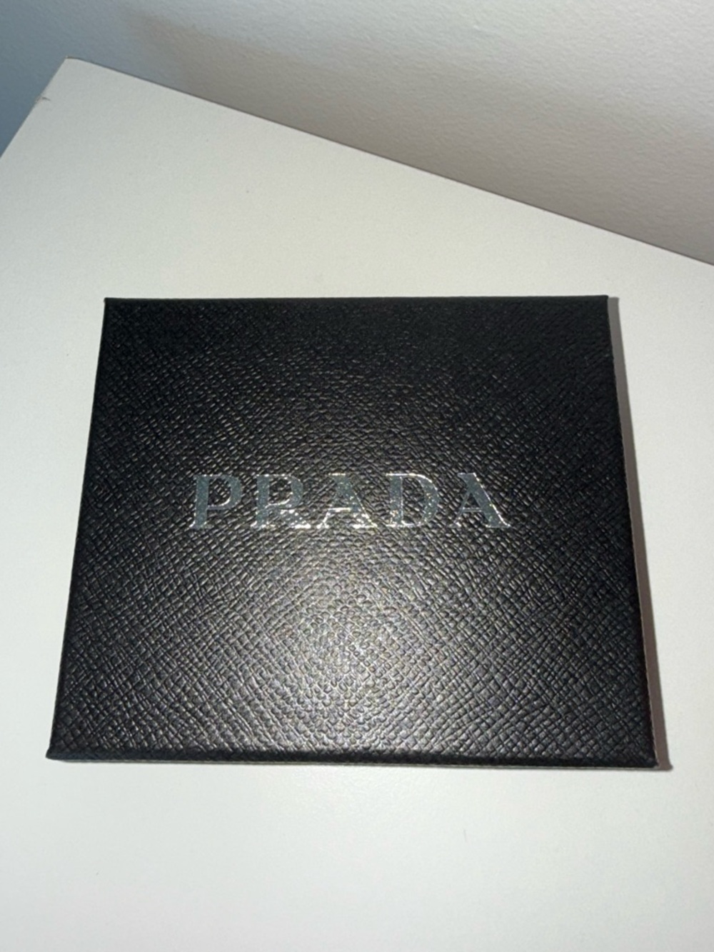 Prada Black wallet Box with Silver Logo